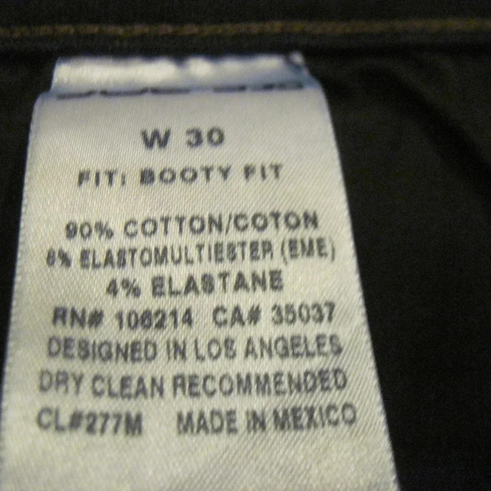 JOE'S Booty Fit Bootcut Dark Wash Jeans Size 30 - Picture 7 of 7